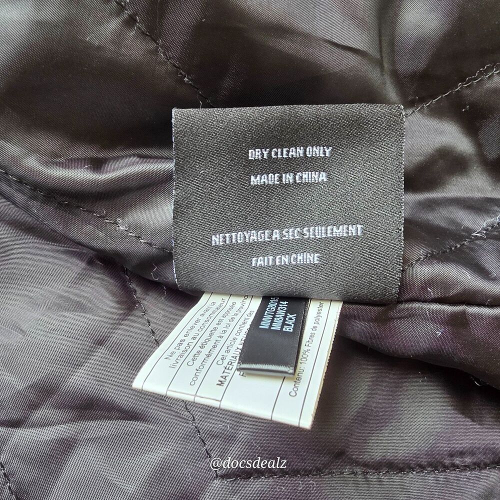 Marc New York Black Overcoat Wool Blend Men's Large - Picture 7 of 8